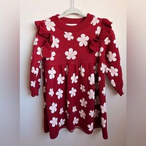 Blossom & Pear Floral Red Kids Dress